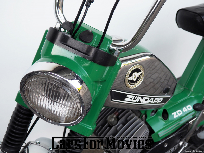 CarsForMovies | Zündapp ZD 40 polizei-grün 1978 Deutschland Grün Grün Einsatzfahrzeug Motorrad Baden-Württemberg 5666 Oldtimer Moped Mokick Mofa